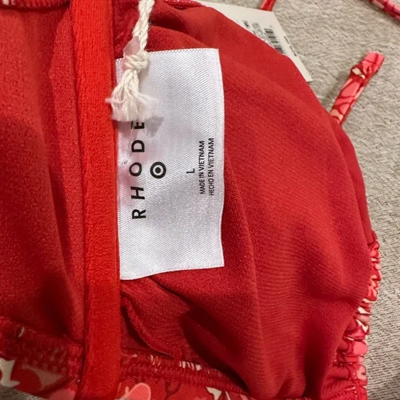 Rhode x Target Floral Print High Waist Bikini Bottom and Top- NEW WITH TAGS - Picture 11 of 11